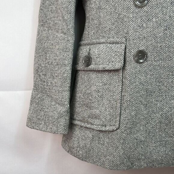 Calvin Klein Gray wool double breasted coat size 2 NWOT - Picture 3 of 13